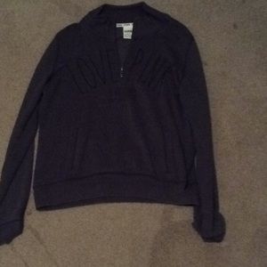 Victoria secret quarter zip pink sweatshirt